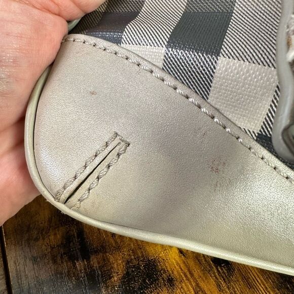 Burberry Hartham Crossbody Bag Smoked Check Plaid - Picture 8 of 16